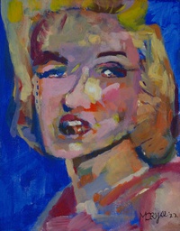 Wenskaart met titel 'Marilyn Monroe'